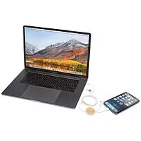 Chechia кабель 5-в-1 из переработанной пластмассы длиной 150 см для синхронизации данных и быстрой зарядки мощностью 27 Вт с бамбуковыми деталями - Белый