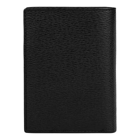 Card holder with flap Bond Black