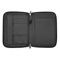 Папка для участника конференции формата А5 Monogram Zipped Black