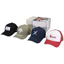 Коробка с образцами кепок из переработанных материалов - Белый