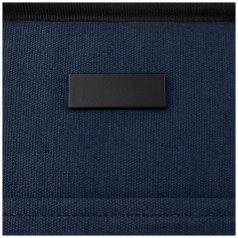 Пищевая сумка-холодильник Joey из брезента, переработанного по стандарту GRS, объемом 6 л на 9 банок - Темно - синий