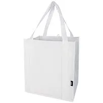 Liberty эко-сумка с прочным днищем объемом 6 л из нетканого материала, переработанного по стандарту GRS - Белый