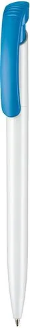 Ручка шариковая Clear Shiny, белый/голубой