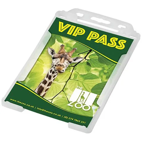 Держатель для карт Pierre из переработанной пластмассы - frosted clear Держатель для карт Pierre из переработанной пластмассы - frosted clear