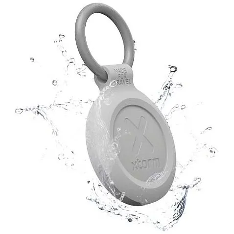 Бирка для путешествий Xtorm XTAG2GA, водонепроницаемая - Ash white melange