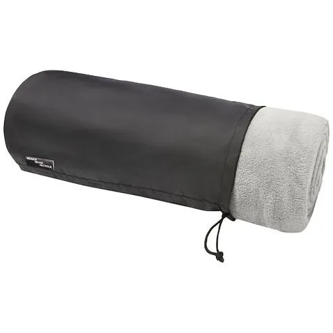 Одеяло Lily из синтетического трикотажного полотна из вторичного ПЭТ - Серый