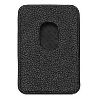 Magnetic card holder for smartphone Magnet Mobile Classic Grained Black