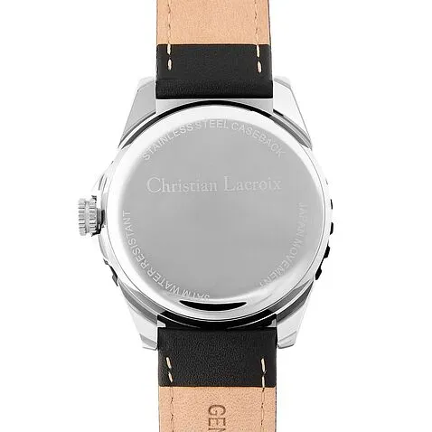 Часы с датой Sol Black & Chrome