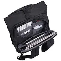 Case Logic Variate рюкзак для 17-дюймового ноутбука из переработанного материала с расширяемым верхом - сплошной черный