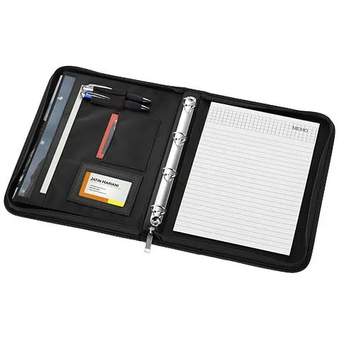 Папка Stanford A4 на молнии - сплошной черный