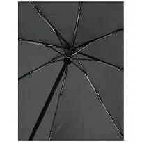 21-дюймовый автоматически открывающийся/закрывающийся зонт Bo из переработанного ПЭТ-пластика - сплошной черный