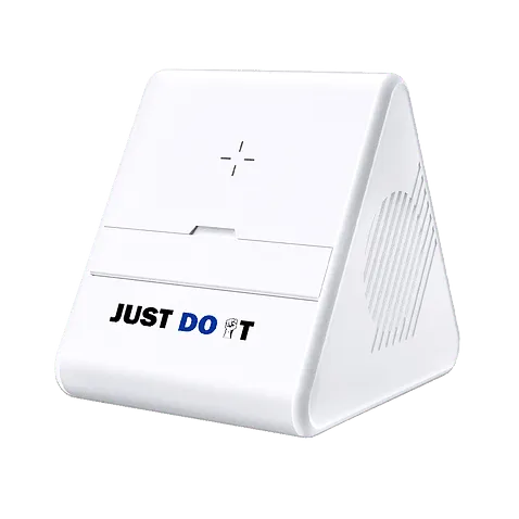 Колонка Dorn с беспроводной зарядкой, белый