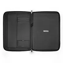 Папка для участника конференции формата А4 Monogram Zipped Black