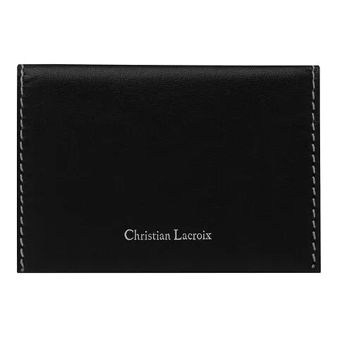 Card holder with flap Alter Black