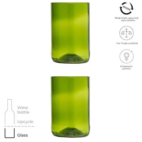 Originalhome набор стеклянных стаканов - Зеленый