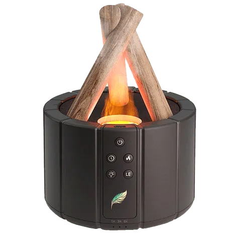 Светодиодный USB увлажнитель-аромадиффузор Bonfire с пультом Д/У, чёрный