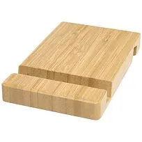 Bubup бамбуковая 2-угольная подставка для планшета и телефона - Дерево