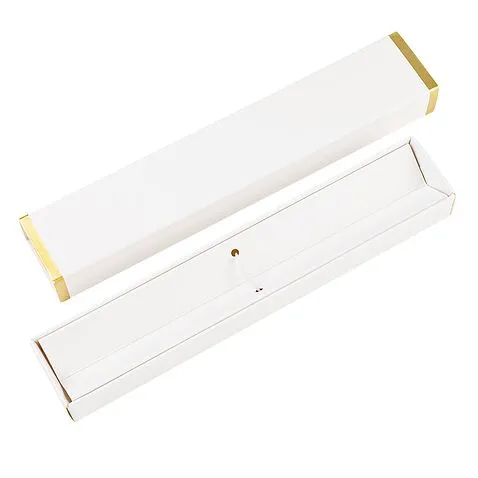 Ручка Betty в коробке Cradle белой с позолотой, серая