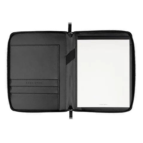 Папка для участника конференции формата А5 Herringbone Black