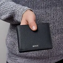 Кошелек для мелочи Classic Grained Black