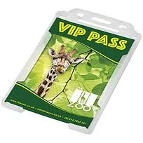 Держатель для карт Pierre из переработанной пластмассы  - frosted clear