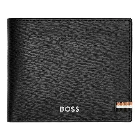 Card wallet with flap Iconic Black