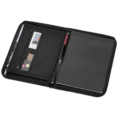 Папка Berkeley A4 на молнии - сплошной черный