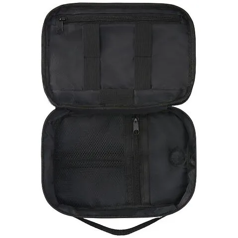 Сумка для техники Ross объемом 1 л из переработанного ПЭТ, соответствующего стандарту GRS - Heather navy