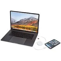 Citala выдвижной кабель 5-в-1 из переработанной пластмассы длиной 90 см для синхронизации данных и быстрой зарядки мощностью 40 Вт - Белый